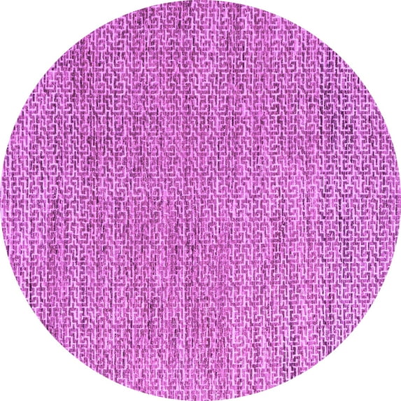 Ahgly Company Indoor Round Abstract Purple Modern Area Rugs, 5' Round