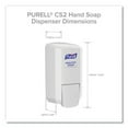thumbnail image 3 of Cs2 Hand Sanitizer Dispenser, 1,000 Ml, 5.14 X 3.83 X 10, White, 6/carton | Bundle of 2 Cartons, 3 of 5