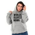 thumbnail image 4 of Worlds Okayest Mama Mothers Day Mom Hoodie Sweatshirt Women Brisco Brands X, 4 of 5