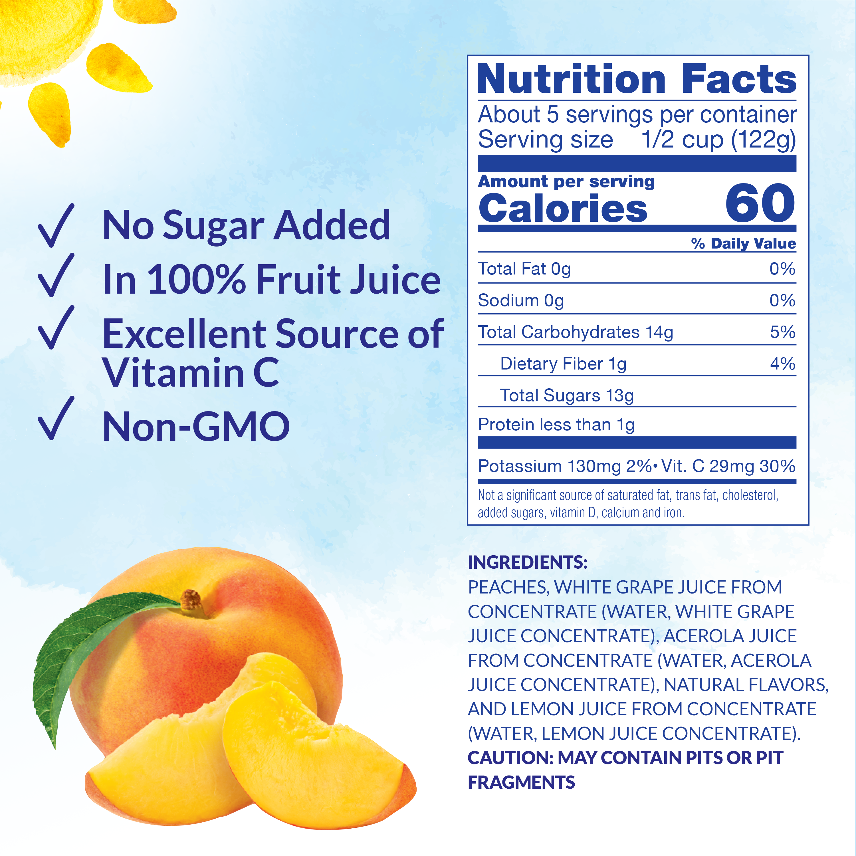 Dole Sliced Peaches in 100% Fruit Juice, 23.5 oz Jar - image 4 of 12