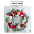 thumbnail image 5 of FFENYAN Artificial Simulation Garland Fresh Red And White Flowers Wreaths Door Hanging Holiday Simulation Flowers Withered Branches Wreaths Hotel Decoration Wall Hanging, 5 of 7