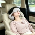thumbnail image 5 of Travel Neck Pillow with Eye Mask, Large 500g Memory Foam U Shaped Pillow, Extra Support Airplane Neck Rest, Shade Sleep Mask for Travel Office by Xuniizn, 5 of 7