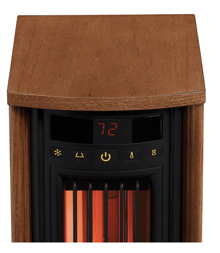 Duraflame 5HM8000-O142 Portable Electric Infrared Quartz Oscillating Tower  Heater, Oak - Walmart.com