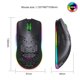 thumbnail image 3 of Ratón Bluetooth de carga rápida, ratones inalámbricos para juegos Honeycomb, ligero, 3 modos con retroiluminación RGB Rainbow-negro mate, 3 of 5