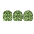 thumbnail image 2 of Wheel Valve Stem Cover, 8pcs Handmade Sparkling Rhinestone Car Tire Valve Stem   For Replacement Green, 2 of 8
