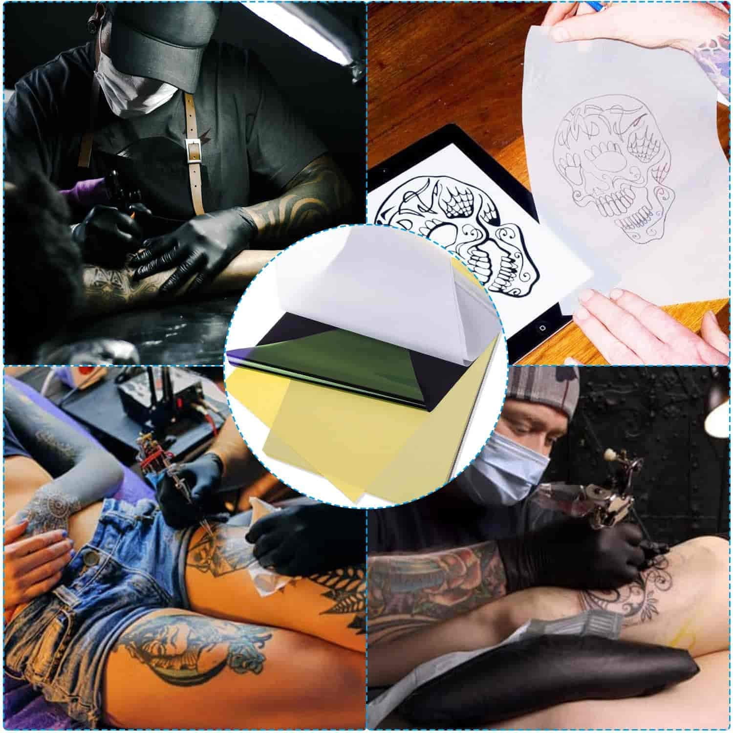 Tattoo Transfer Paper - Yuelong 35 Sheets Tattoo Stencil Paper  Thermal Stencil Paper 4 Layers 8 1/2 x 11 DIY Tattoo Tracing Paper for Tattoo  Transfer Kit Tattoo Supplies (35PCS)