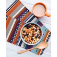 thumbnail image 3 of Modern Bohemian Kitchen Dish Towels for Drying Dishes Set of 3, Minimalist Abstract Boho Paisley Orange Red Waffle Weave Microfiber Hand Tea Bathroom Towels Quick Dry & Absorbent Towel 12x12, 3 of 7