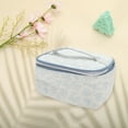 thumbnail image 3 of Unique Bargains 1 Pc Trendy Square Hearts Drawstring Makeup bag for Travel Blue Polyester, 3 of 6