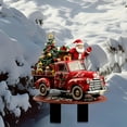 thumbnail image 1 of LPSSTORE Santa Truck Outdoor Garden Courtyard Inserted Sign Christmas Decoration, 1 of 7