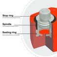 thumbnail image 2 of Hydraulic Lifting Cylinder, Steel Corrosion Proof Rust Proof Portable Hydraulic Cylinder  for Electric Power, 2 of 7
