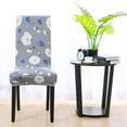 thumbnail image 5 of Unique Bargains Stretch Spandex Dining Chair Covers Protector Set of 4, 5 of 7