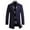 Navy, variant on Mens Mid Long Coats Fall Winter Slim Fit Notched Collar Single Breasted Pea Coat Warm Soft Comfy Wool Overcoat with Pocket