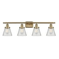 thumbnail image 3 of Innovations Lighting 916-4W-11-36 Cone Vanity Cone 4 Light 36" Wide Vanity Light - Brass, 3 of 5