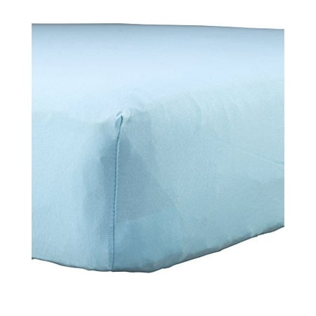 Abstract Baby Solid Jersey Knit Fitted Crib Sheet 24 X 38 Blue
