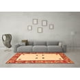 thumbnail image 3 of Ahgly Company Indoor Rectangle Oriental Orange Modern Area Rugs, 5' x 7', 3 of 4