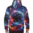 thumbnail image 7 of Sikiie Outer Space Floating Numbers And Letters Men's Hoodie, Essentials Hoodie, Sweatshirt, Pullover Hooded Sweatshirt for Men-4X-Large, 7 of 7