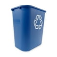 thumbnail image 2 of Products Deskside Recycling Can, 7-Gallon/28-Quart, Blue Recycling Symbol, Plastic, for Bedroom/Bathroom/Office/Under Desk/Sink, Pack of 4, 2 of 7