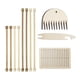 thumbnail image 5 of de telar de madera tradicional Artesanía artesanal Regalo de tejer duradero Telares de tapicería de bricolaje para niños Principiantes Suéteres perfecl Marco de tejido, 5 of 8
