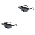 thumbnail image 3 of Yuarrent Ciclismo Gafas de sol Hombres Mujeres Adultos Niños Gafas resistentes a la intemperie Gafas Gris oscuro 2Conjunto, 3 of 6