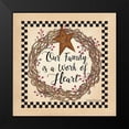 thumbnail image 2 of Spivey, Linda 12x12 Black Modern Framed Museum Art Print Titled - Our Family Wreath, 2 of 5