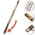 thumbnail image 4 of MasteelfCA Learning Flute Dizi Chinese Instrument Aged Rosewood Dizi F Key Practical Traditional Bawu, 4 of 8
