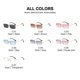 thumbnail image 3 of gradient tea Gafas de sol rectangulares de moda para mujer y hombre, gafas de sol pequeñas sin montura, gafas masculinas para mujer, gafas de sol, 3 of 5