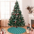 thumbnail image 7 of Yiaed Aquamarine Glitter Print Christmas Tree Skirt , Tree SkirtsTree Mat for Christmas Winter Holiday Indoor Decorations-36", 7 of 7