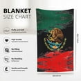 thumbnail image 3 of Flannel Fleece Throw Blanket Mexican Flag Pattern Print Lightweight Super Soft Cozy Plush Blanket 32 X 48 Inches, 3 of 6