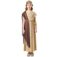 thumbnail image 1 of MEZZALL Robe Courte Blanche pour Filles Adultes Robe Romaine Grecque Classique pour Tout-Petits, Or, 10-12 Ans, 1 of 8