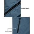 thumbnail image 2 of ZSHOW Boy's Winter Jacket Warm Hooded Ski Jacket Breathable Snow Coat Gray Blue 6/7, 2 of 8