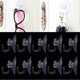 thumbnail image 3 of Ganchos de ventosa, 10 unidades, transparentes, resistentes, para colgar en la pared., 3 of 5