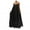 Black, variant on asdoklhq Womens Plus Size Dresses,Women's Fashion Holiday Summer Solid Color Sleeveless Party Beach Dress