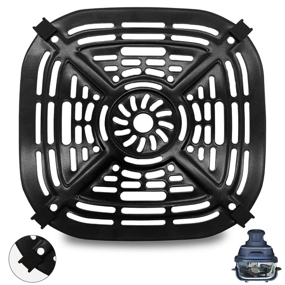 GWY Air Fryer Tray for Ninja Crispi Air Fryer FN101GY, Replacement Air Fryer Crisper Plate Grill Pan Grill Plate Accessories with Rubber Bumpers, Dishwasher Safe