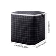 thumbnail image 2 of Bolsa de almacenamiento Youfen de tela no tejida con cremallera (55 x 55 x 45 cm) | Organizador resistente para colchas y ropa con asas reforzadas | Bolsa de mudanza plegable impermeable para, 2 of 5