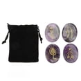 thumbnail image 2 of 4Pcs Chakra Stone Set, Natural Reiki Healing Crystals Engraved Reiki Symbols Stones For Meditation  Therapy, 2 of 8