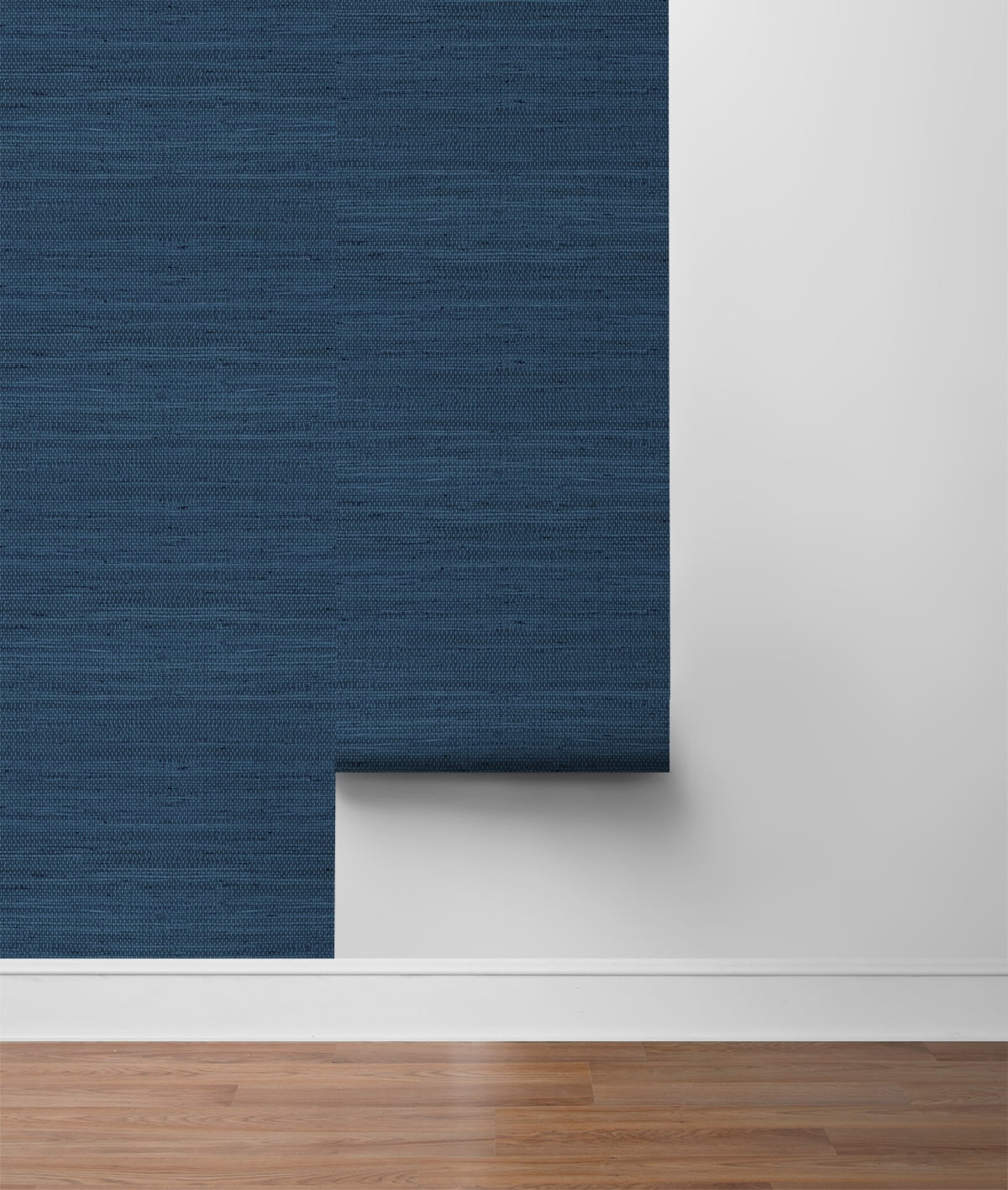 Wallquest, Inc. Lillian August Luxe Haven Luxe Weave Peel and Stick Wallpaper Coastal Blue
