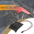 thumbnail image 4 of Embellecedor de placa de techo de plástico con luces LED Apto para 1/5 HPI ROFUN ROVAN KM BAJA 5B 5T 5SC negro yuxing, 4 of 5