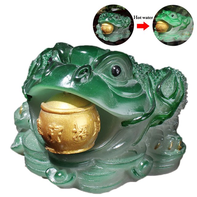 Chinese Tea Pet Lucky Toad Color-Changing Table Ornament Tea Tray Accessories