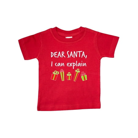 

Inktastic Dear Santa I Can Explain... Gift Baby Boy or Baby Girl T-Shirt