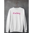 thumbnail image 3 of Mummy. Pink Lettering Sweatshirt Women -Image by Shutterstock, Female Small, 3 of 4
