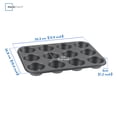 thumbnail image 6 of Mainstays 12 Cup Nonstick Bakeware Muffin Pan with Easy Release, 6 of 8