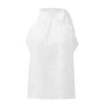 thumbnail image 5 of Summer Tops for Women European And Women's Summer New Neck Bow Leopard Print Sleeveless Vest Tops for Leggings Women Baseball Long Sleeve Shirt Fashion Thermal Leggings plus Size Thermals White 2XL, 5 of 6