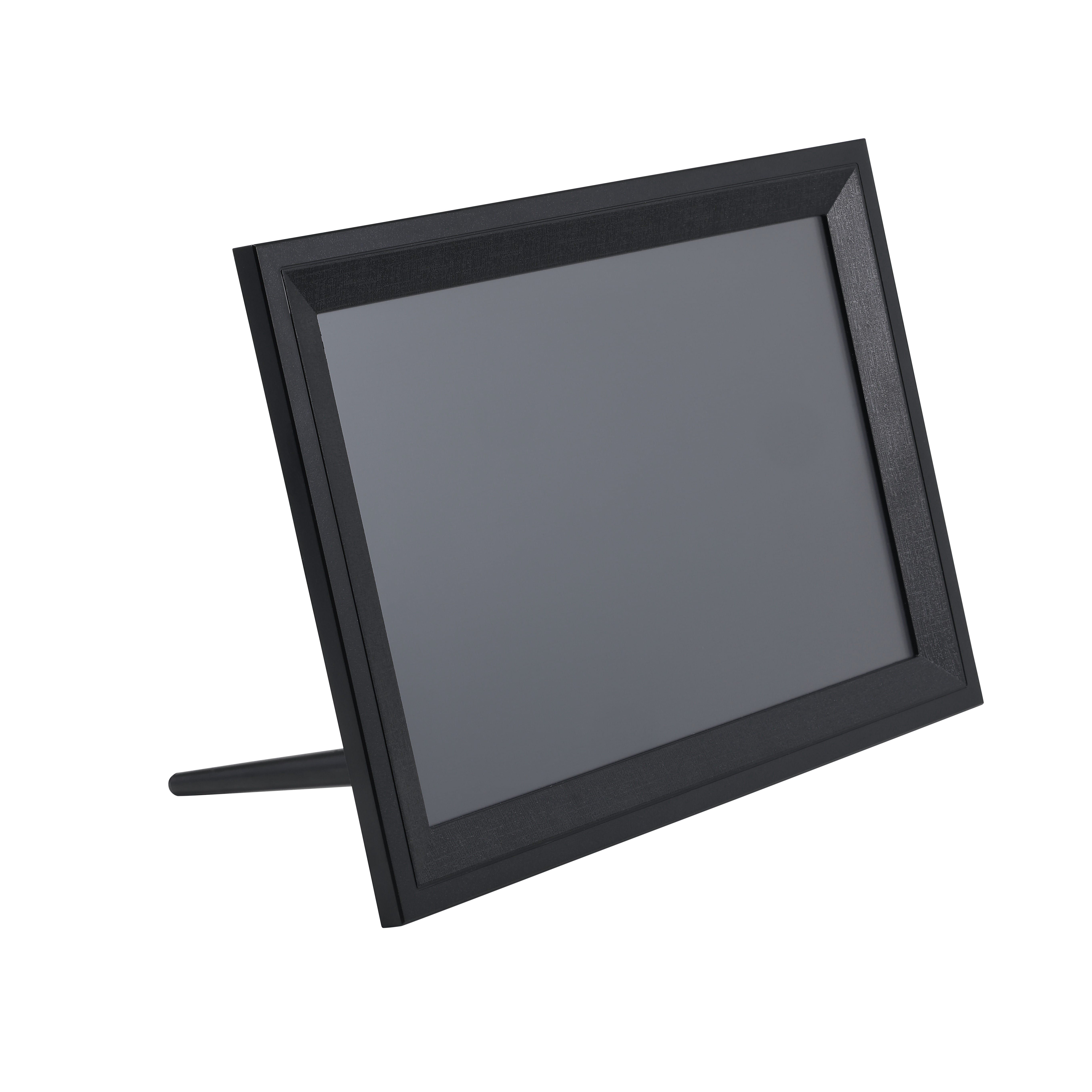 Onn 10.1" WiFi Digital Photo Frame with 16GB Storage, Frameo App, Android 11, Photo & Video Sharing, Ambient Lighting - Black