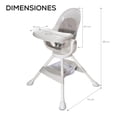 thumbnail image 4 of Silla Periquera Alta Baby Gaon Súper Seguridad Con Charola Gris PERITRA, 4 of 9