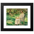 thumbnail image 2 of Fritz Syberg 18x15 Black Modern Framed Museum Art Print Titled - Summer Afternoon (Marie in Garden) (1934), 2 of 5