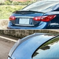 thumbnail image 3 of Rear Trunk Spoiler Compatible with 2014-2024 Infiniti Q50, Duckbill Spoiler Fits for 14-24 4 Door Sedan, Exterior High Kick Spoiler Wing Lip (Carbon Fiber Pattern), 3 of 7