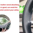 thumbnail image 5 of Riwesomey Cubierta de cuero para volante de coche, puntada de coche para coche, cubierta envolvente para diámetro de 38cm Automoción decorativa y accesorios Riwesomey VI009085-00, 5 of 5