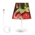 thumbnail image 2 of Many Strawberries Desk Lamp 3 Color Modes LED Table Lamp Nightstand Reading Light for Bedroom Living Room, 2 of 8
