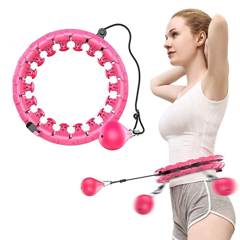 Sports Equipment Suitable For Adults and Children//24 knots SEAAN-Smart Fitness Circle Massage Does Not Drop Yoga fitness ring,Abdominal Beauty Waist Weight Loss
