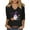 Black, variant on aohooy Womens Halloween Tops Loose 3/4 Sleeve Funny Graphic T-Shirts Casual V Neck Witch Pumpkin Ghost Tunic Tops Black,XXL